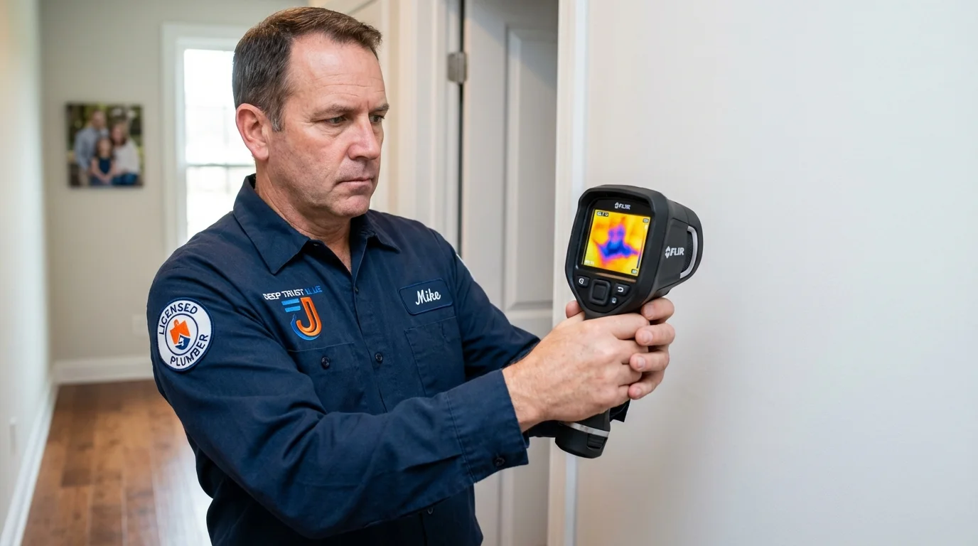 Thermal imaging leak detection by Johns Plumbing LLC in Hood River